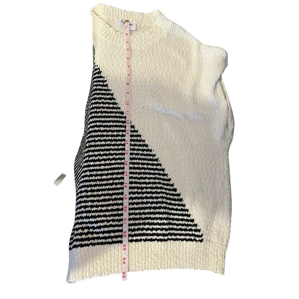 Callahan knitwear womens sz xl sweater ivory crew neck knit cotton - Picture 5 of 12